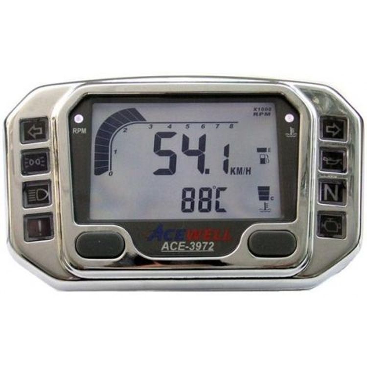 Acewell ACE-3972 Speedo Rev Gauge